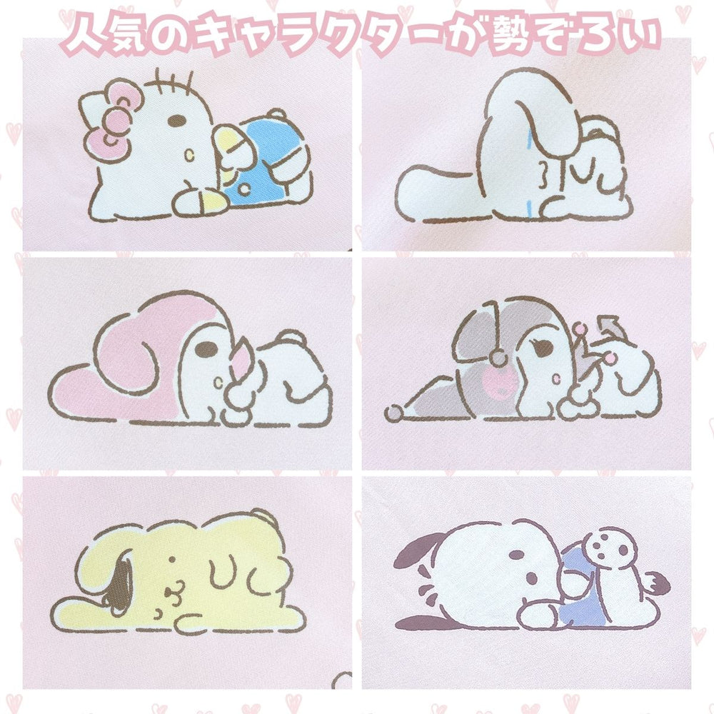 【Sanrio サンリオ】洗えるサンリオキャラクターズ総柄布団カバー3点セット(布団カバー・シーツ・ピローケース)カバーリング3点セット (C)'24 SANRIO(L)