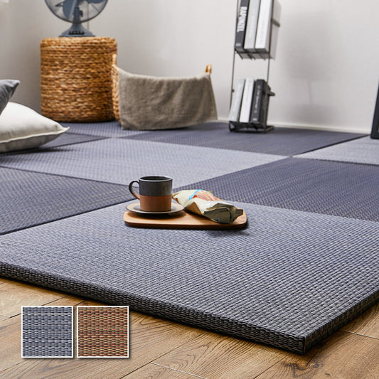 よりい草本来の香りを楽しめるい草を使用した置き畳 南風 82×82×2.5cm【12枚入】