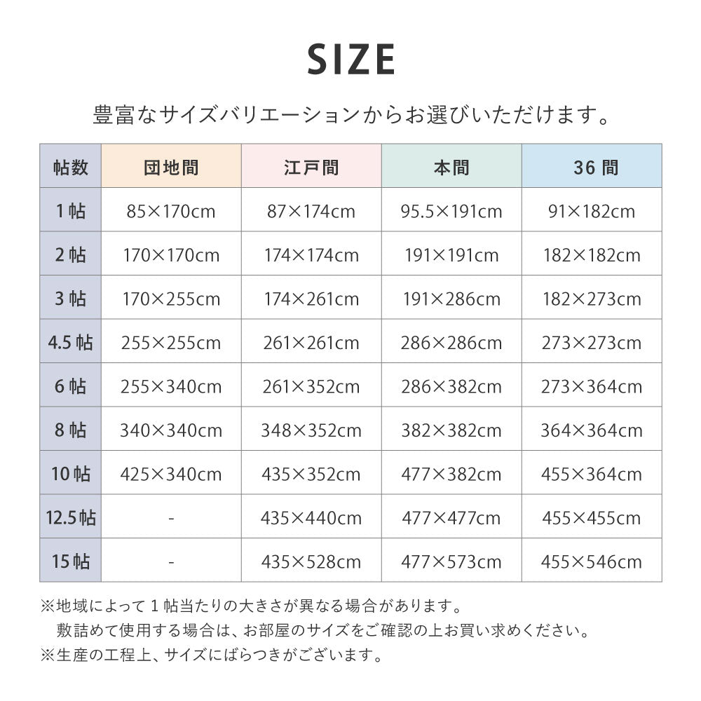 汚れても手軽に水洗い出来るPP素材の日本製い草風カーペット ライアン 36間サイズ