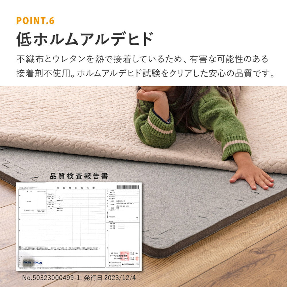 滑りにくい防音へたりにくいボリューム床暖房 ホットカーペット ジョイントアンダーラグ
