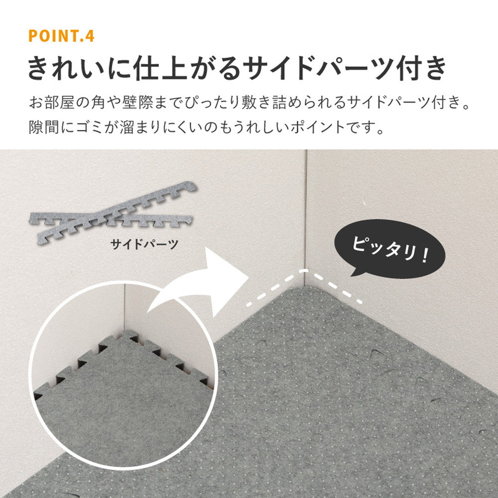 滑りにくい防音へたりにくいボリューム床暖房 ホットカーペット ジョイントアンダーラグ