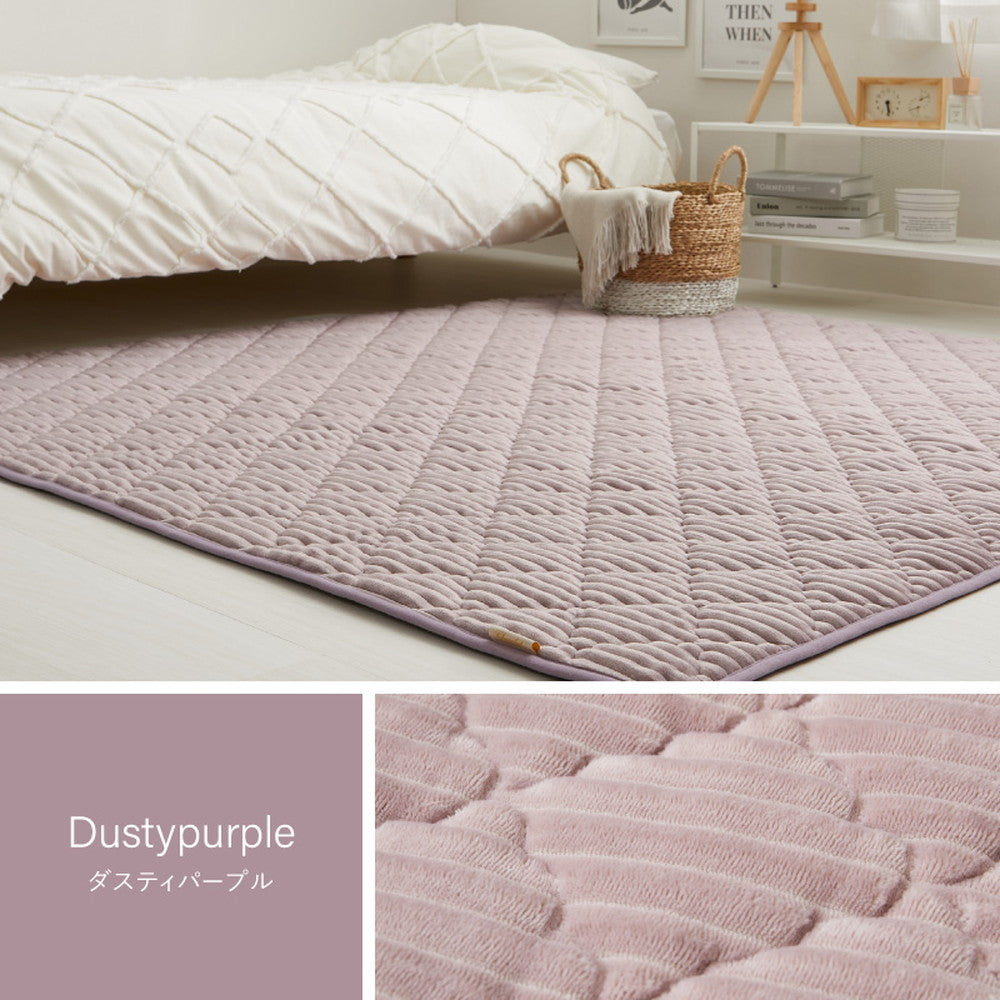 洗えるフランネルキルトラグ ショコ
