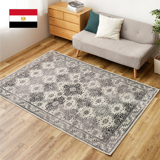 かすれ感のあるヴィンテージ風デザインのエジプト製 ウィルトンラグ ザフ 3サイズ