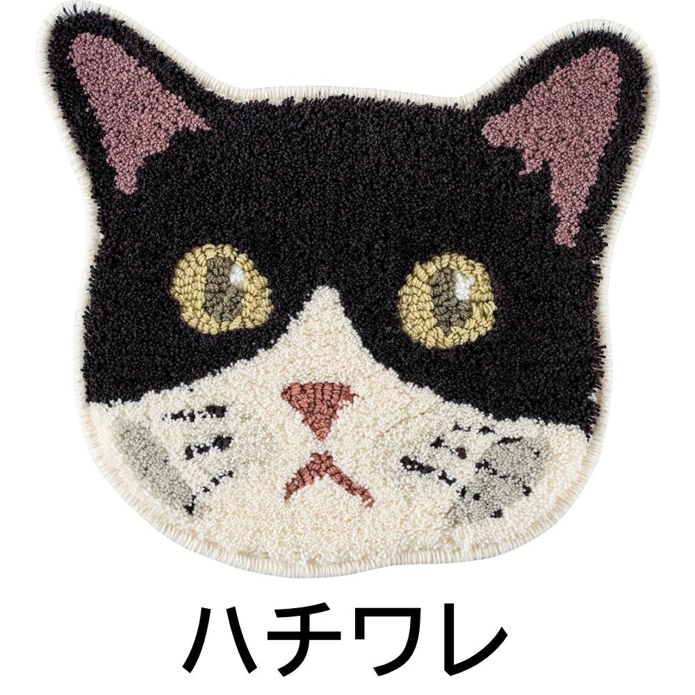 可愛らしい洗える和猫チェアパット 38×38cm