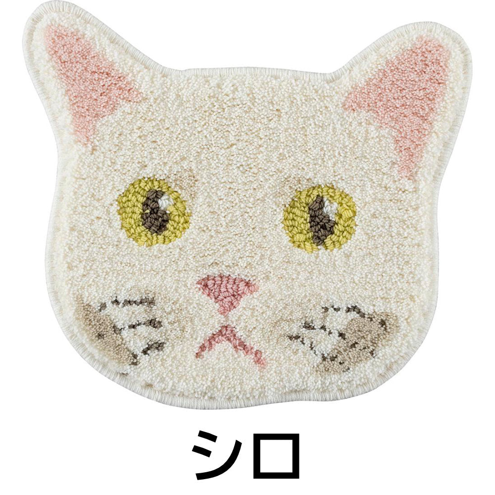 可愛らしい洗える和猫チェアパット 38×38cm