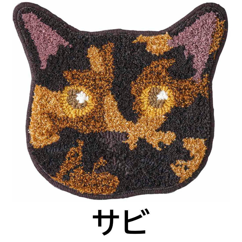 可愛らしい洗える和猫チェアパット 38×38cm