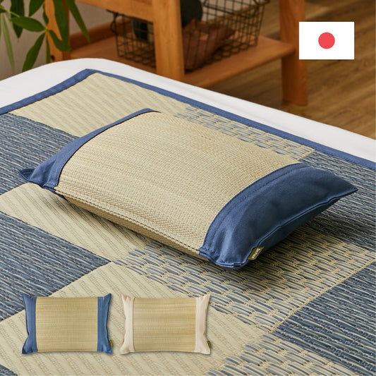 国産い草平枕 せとのと『 国産い草 』×『 倉敷帆布 』 約32×22×10cm