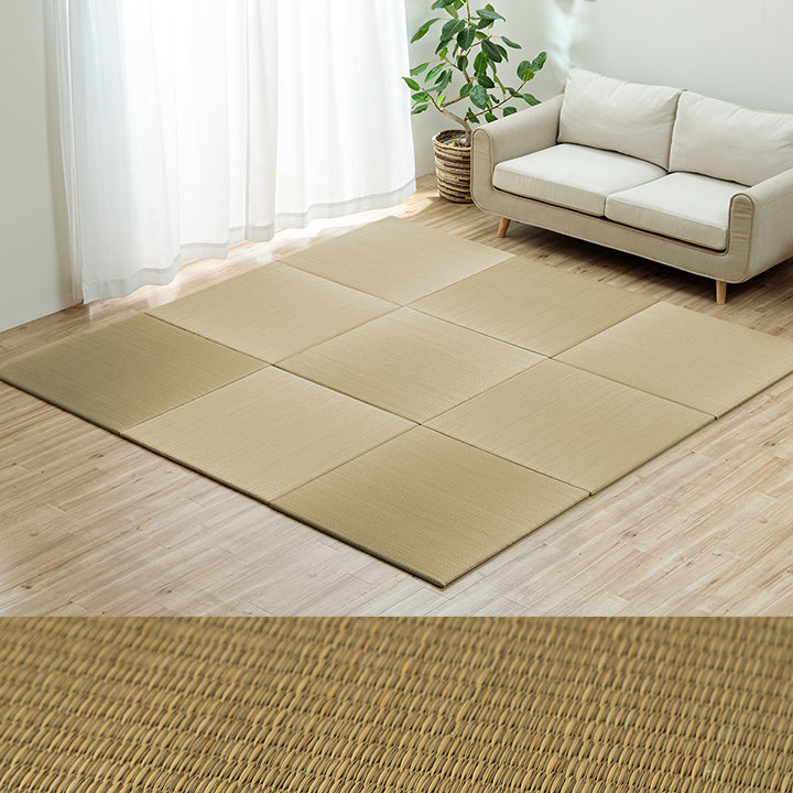 よりい草本来の香りを楽しめる無染土い草を使用した置き畳ハイハイ畳『AZ』 70×70cm 82×82cm