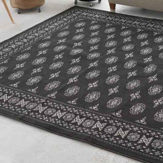 ボハラ柄をモチーフにしたおしゃれなマイクロファイバーウィルトンラグ 4サイズ