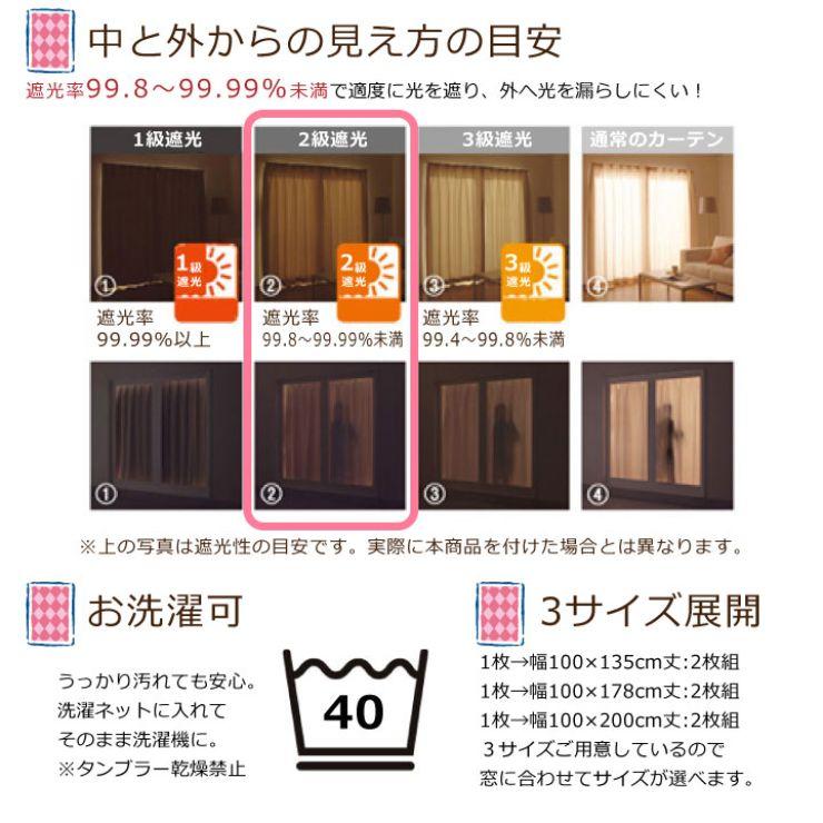 【Disney ディズニー】お部屋がポップでファンシーな空間にかわるふしぎの国のアリス 2級遮光カーテン 2枚組