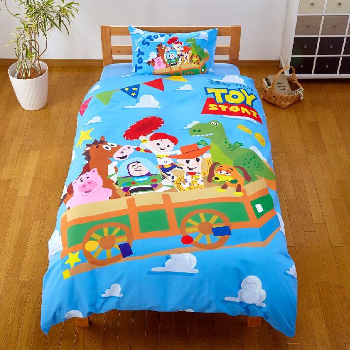 【Disney ディズニー】トイストーリーふとんカバーセット(布団カバー・シーツ・ピローケース)カバーリング3点セット