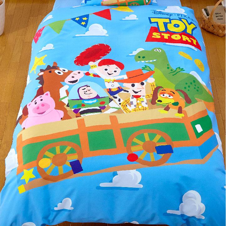 【Disney ディズニー】トイストーリーふとんカバーセット(布団カバー・シーツ・ピローケース)カバーリング3点セット