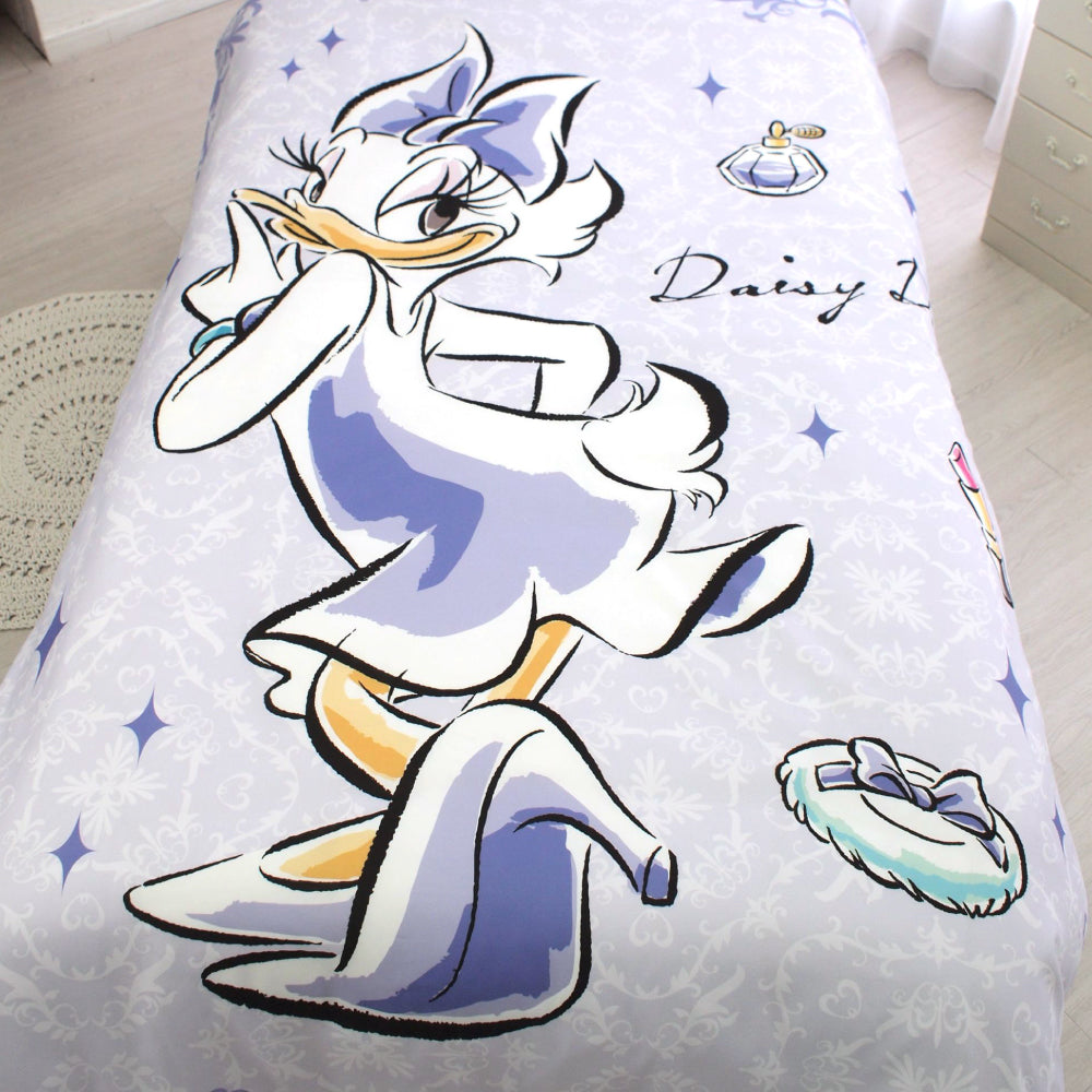 【Disney ディズニー】デイジーのふとんカバーセット!<デイジー 布団カバー・シーツ・ピローケース3点SET>