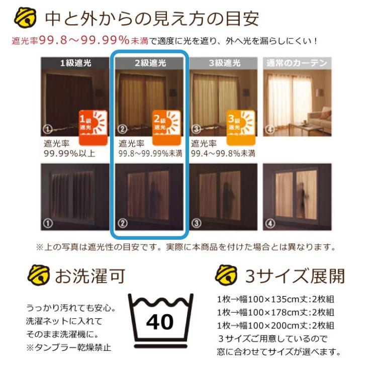 【ドラえもん】手描き風のドラえもんがオシャレなドラえもん I'm Doraemon 2級遮光カーテン 2枚組