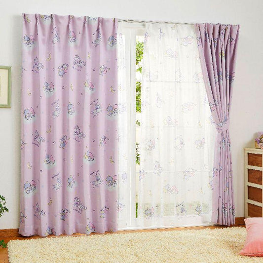 【Sanrio サンリオ】キキララ×ユニコーンのデザインがかわいい2級遮光カーテン 2枚組