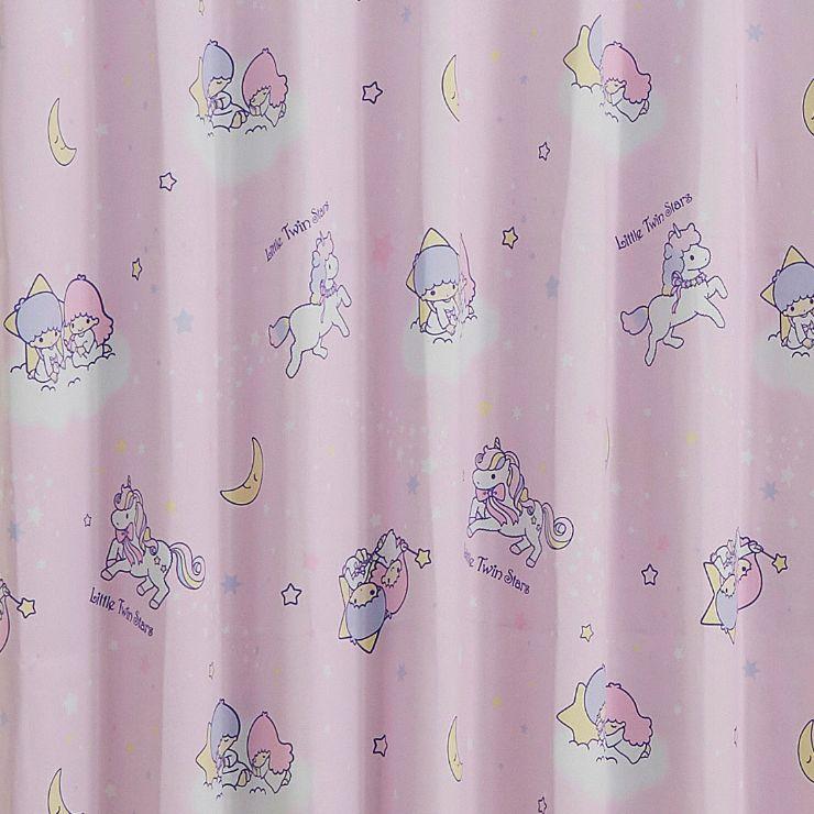 【Sanrio サンリオ】キキララ×ユニコーンのデザインがかわいい2級遮光カーテン 2枚組