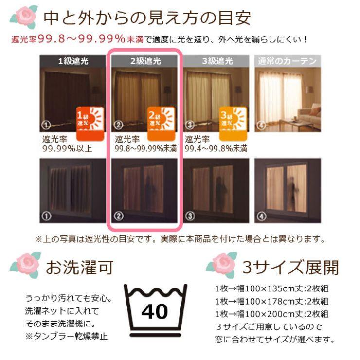 【Sanrio サンリオ】お花とキティちゃんがお部屋をスウィートに彩る2級遮光カーテン 2枚組