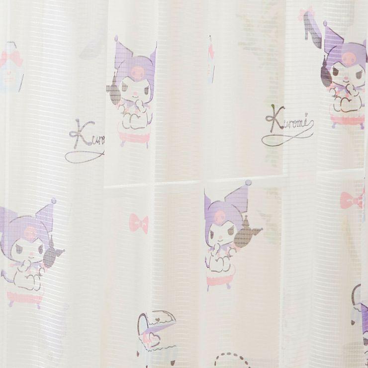 【Sanrio サンリオ】どくろがチャームポイントのクロミちゃんのレース カーテン 2枚組