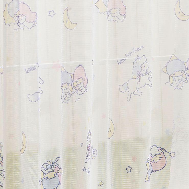 【Sanrio サンリオ】キキララ×ユニコーンのデザインがかわいいレースカーテン 2枚組