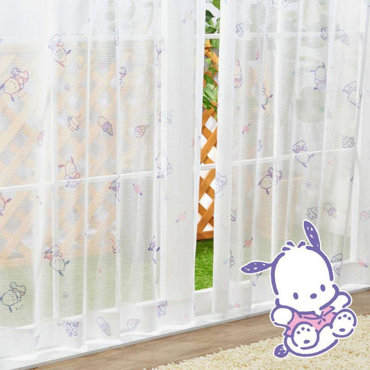 【Sanrio サンリオ】サンリオ ポチャッコ レース カーテン 2枚組