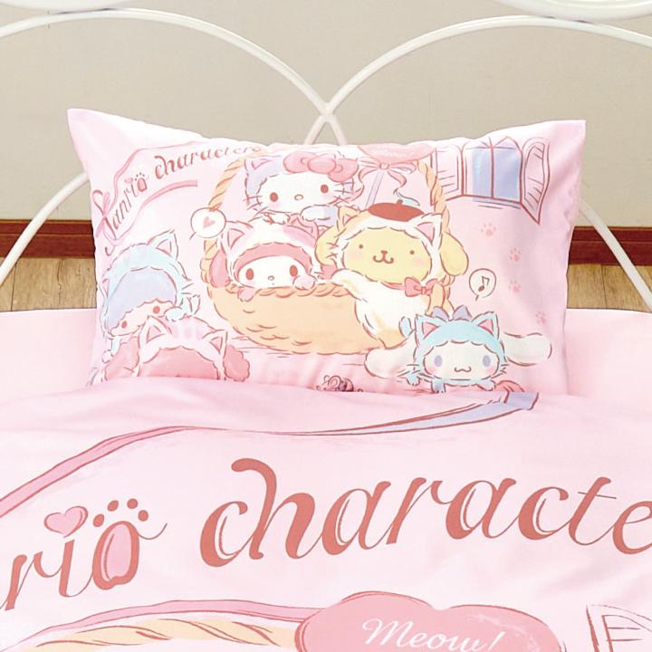 【Sanrio サンリオ】サンリオキャラ ふとんカバーセット(布団カバー・シーツ・ピローケース)カバーリング3点セット