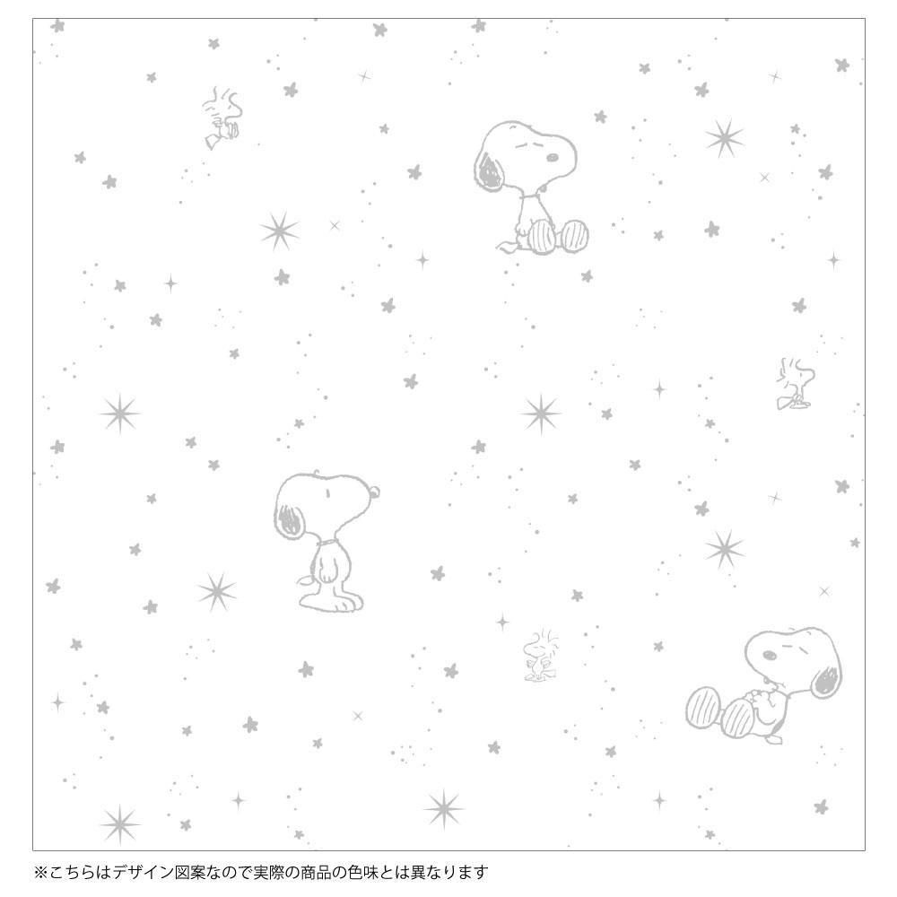 【SNOOPY スヌーピー】スヌーピーの柄がかわいいシンプルなデザインのレースカーテン 2枚組