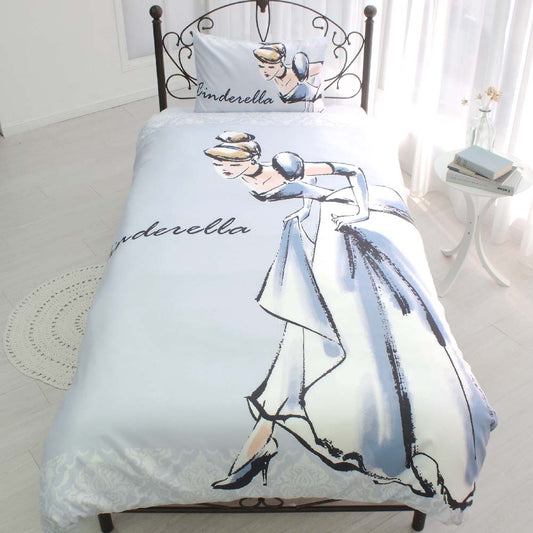 【Disney ディズニー】シンデレラふとんカバーセット(布団カバー・シーツ・ピローケース)カバーリング3点セット