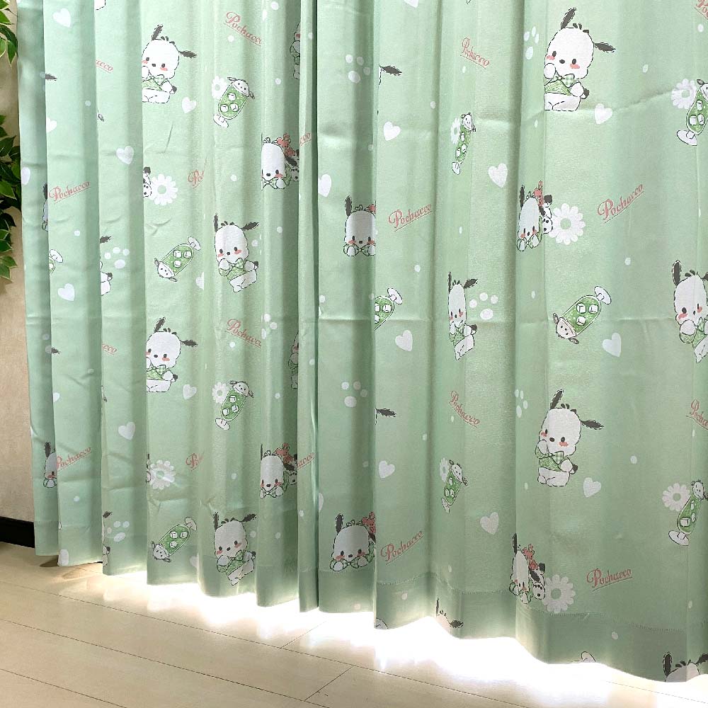 【Sanrio サンリオ】ポチャッコの2級遮光カーテン 2枚組