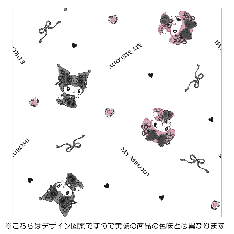 【Sanrio サンリオ】真夜中のメロクロデザインのクロミ・マイメロレース カーテン 2枚組