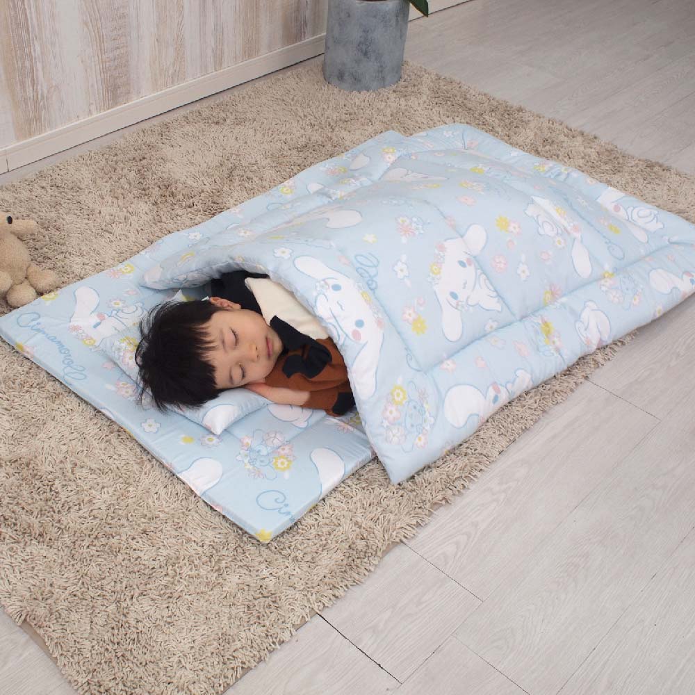 【Sanrio サンリオ】ハローキティ シナモロール お昼寝布団4点セット (保育園 ・ 幼稚園お昼寝用 )