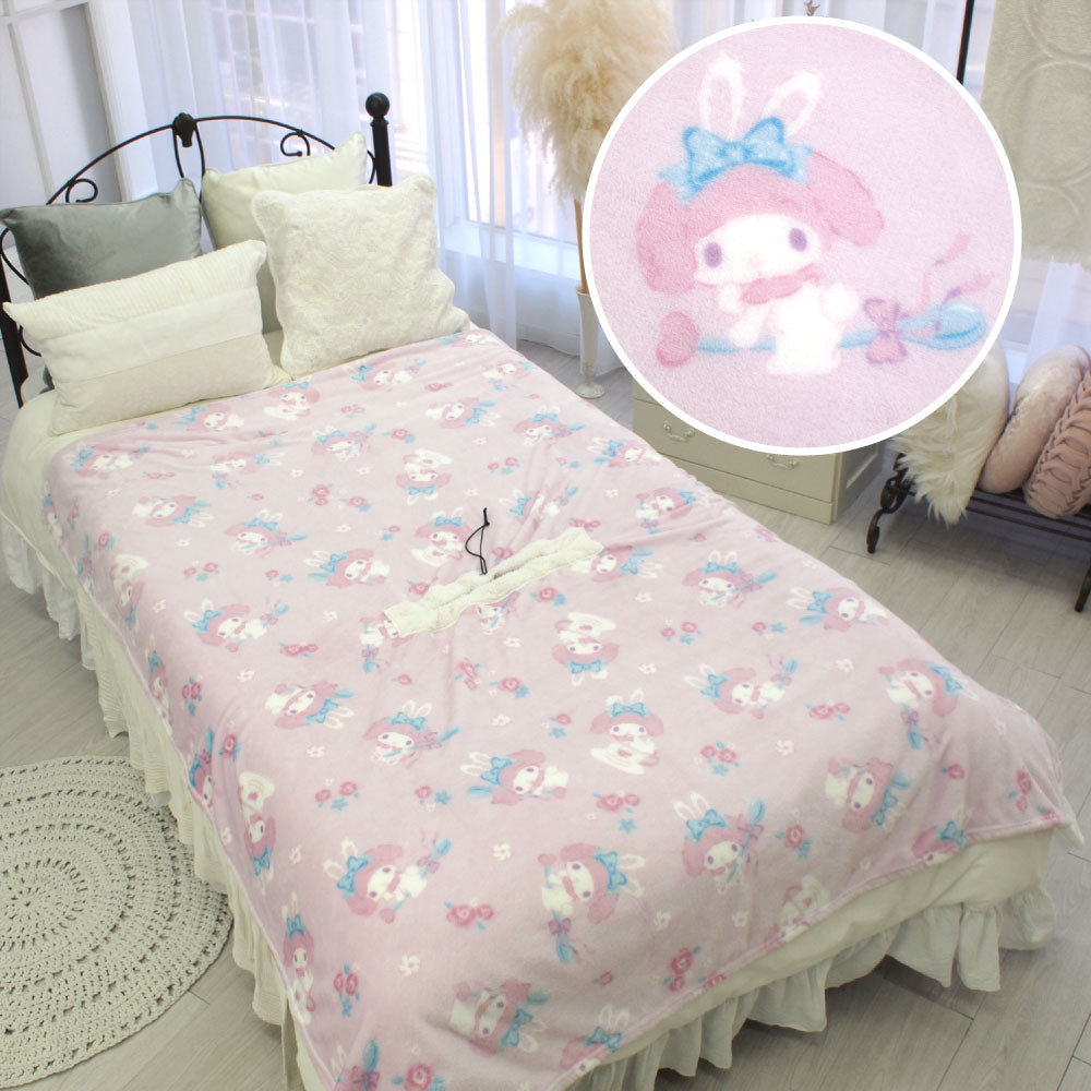 【Sanrio サンリオ】マイメロディとクロミのふわもこ着る毛布