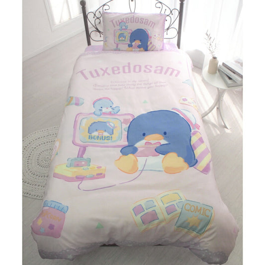 【Sanrio サンリオ】タキシードサムふとんカバーセット(布団カバー・シーツ・ピローケース)カバーリング3点セット