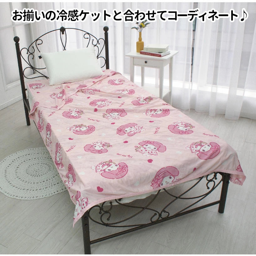 暑い夏を快適に過ごせる冷感寝具!丸洗いできるので、いつでも清潔!【Sanrio サンリオ】マイメロディ ひんやり冷感敷きパッド