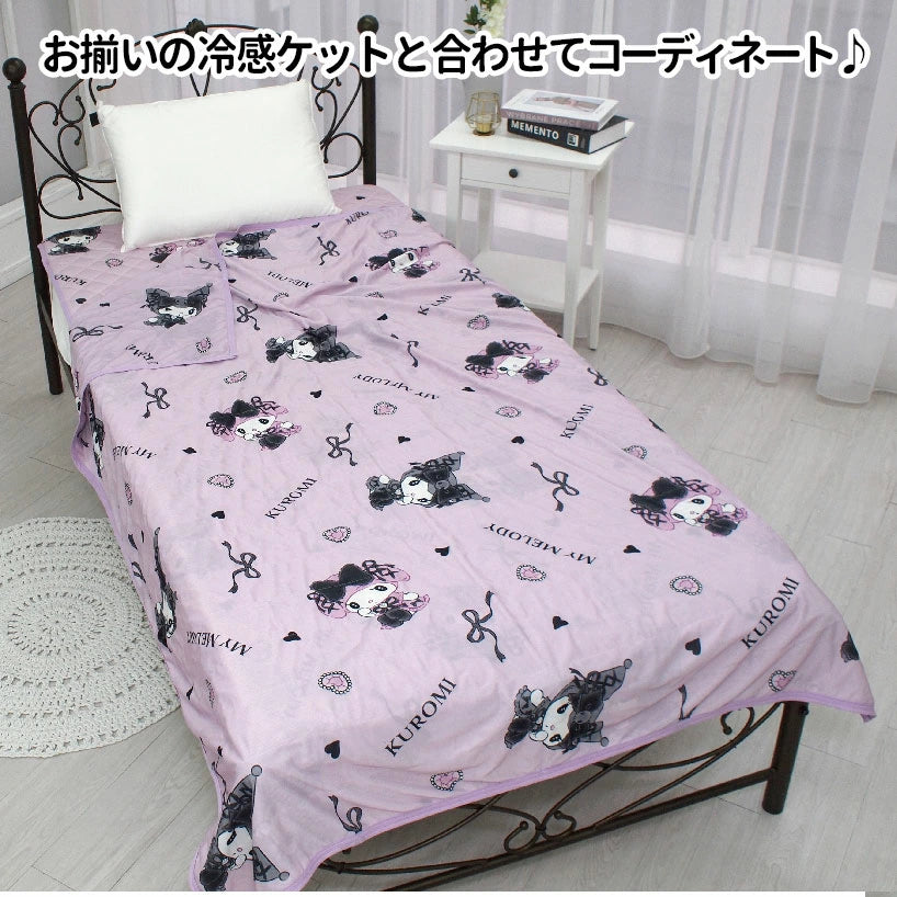 暑い夏を快適に過ごせる冷感寝具!丸洗いできるので、いつでも清潔!【Sanrio サンリオ】クロメロ ひんやり冷感敷きパッド