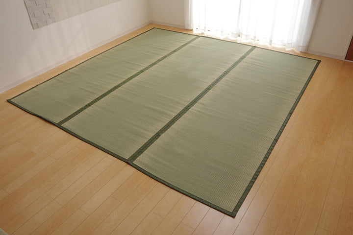 九州産い草使用のい草上敷きカーペット双目織 草津(くさつ) 対応サイズ:江戸間・本間