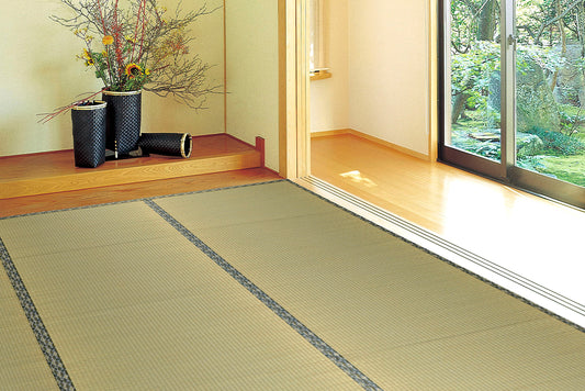 抗カビ・消臭効果のある撥水加工を施した引目織のい草上敷き 白馬(はくば) 対応サイズ:三六間