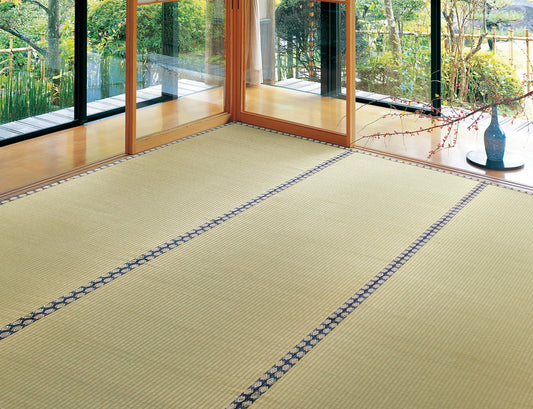 抗カビ・消臭効果のある丈夫長持ちする引目織のい草上敷き 谷川(たにがわ) 対応サイズ:本間