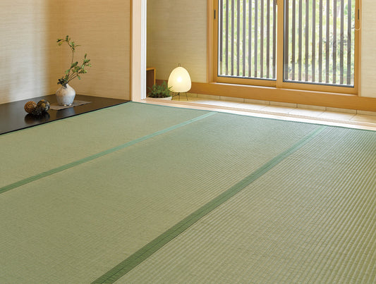 洗えるい草風カーペット 極美 爽(きわみ そう) 防炎・消臭機能付き