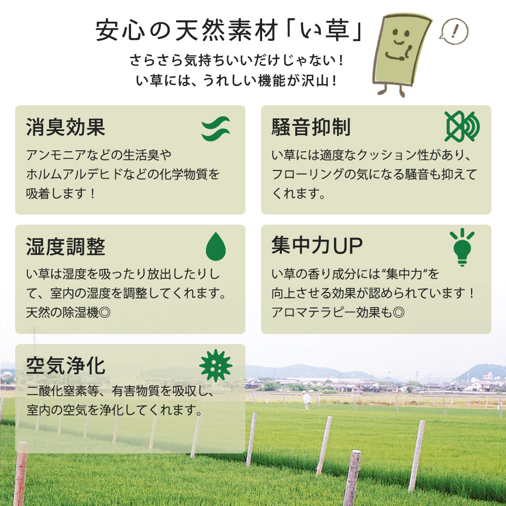 カラフルい草の置き畳!洋室・和室を問わず使えるカラフルで可愛い縁なしの置き畳 紗彩