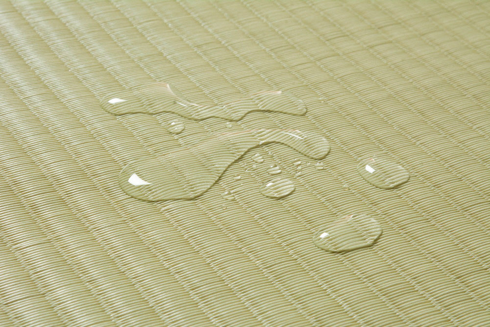 丈夫で長持ち、汚れてもさっと拭ける樹脂製の水洗いできるい草 上敷き カーペット 祇園(ぎおん)