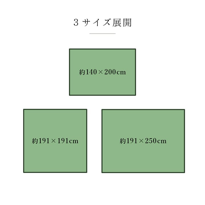 現代のライフスタイルに合うモダンなデザインの純国産い草ラグカーペット DXカラフルブロック