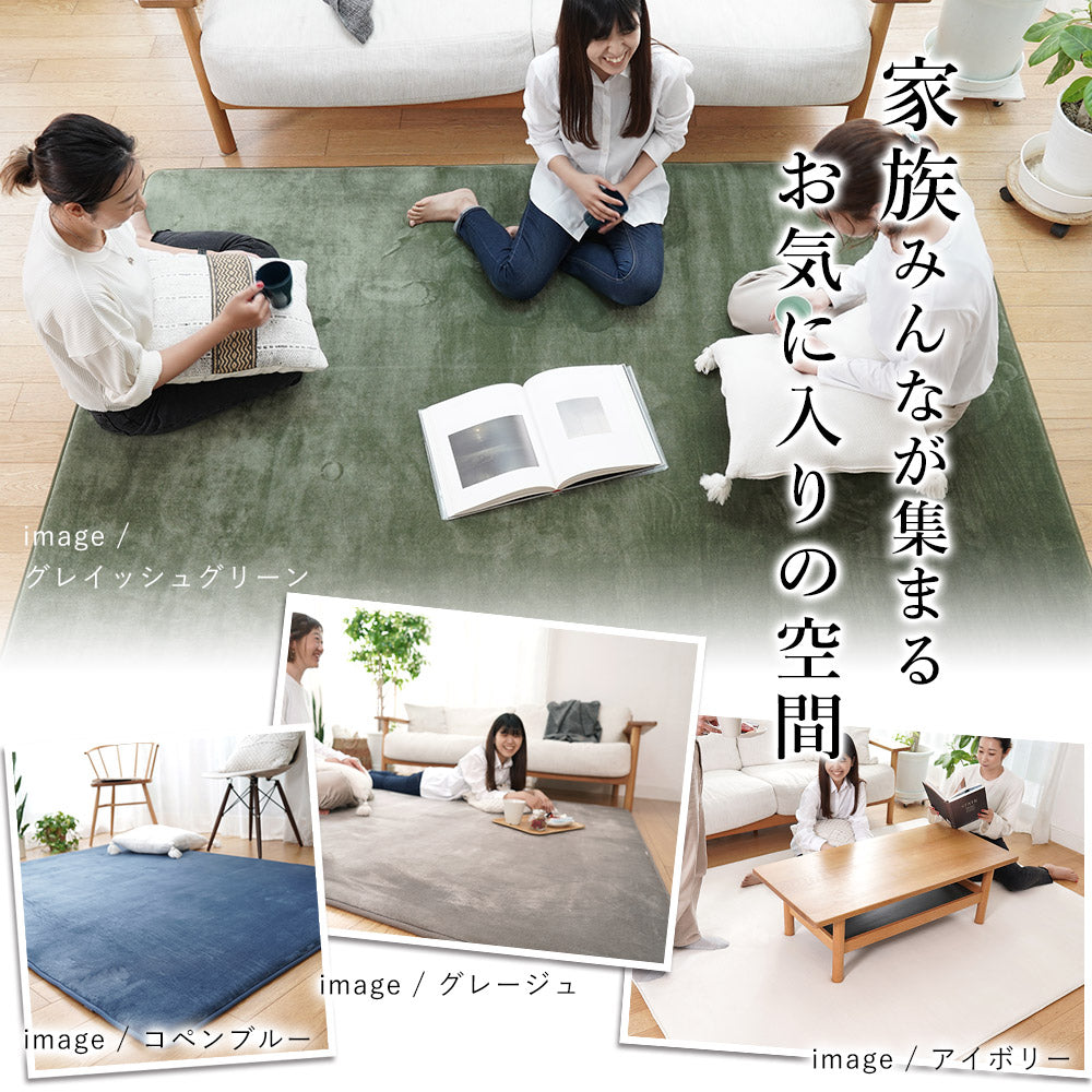 極上のもっちりボリュームで防音効果も!低反発×高反発フランネルラグラグ Isla - アイラ