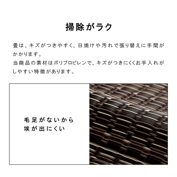 洗える カーペット ダイニング ラグ 敷詰 丈夫 日本製 国産 除菌スプレー対応 ござ アウトドア ペット