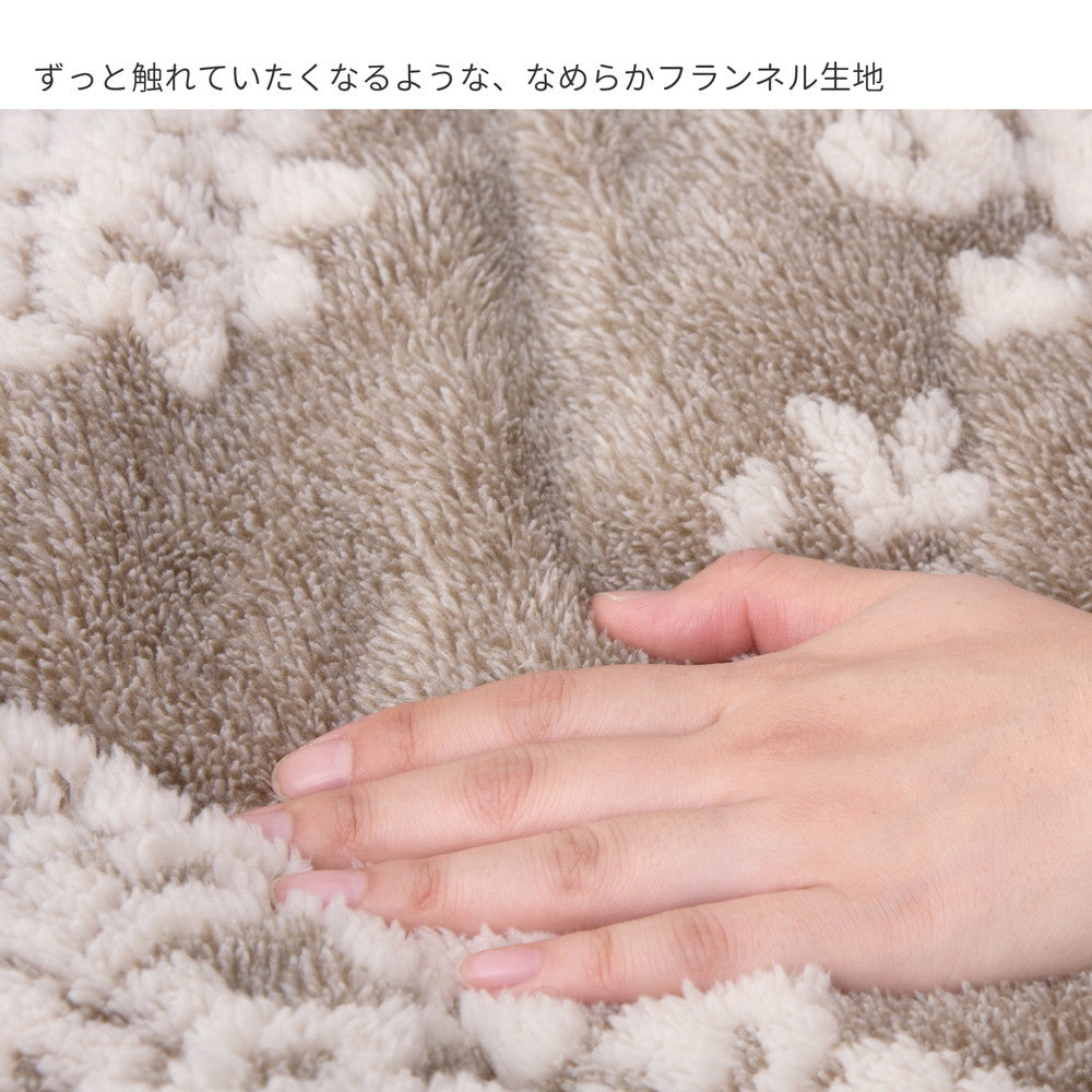 甘すぎない、大人のフェミニン!フランネルジャガードのこたつ薄掛け布団 シュシュ