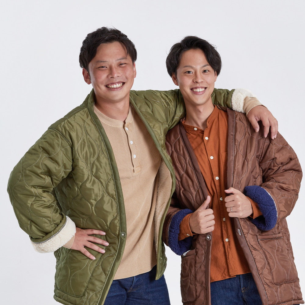 家でも外でもキャンプ気分!two sides インナーボアのリバーシブルはんてん