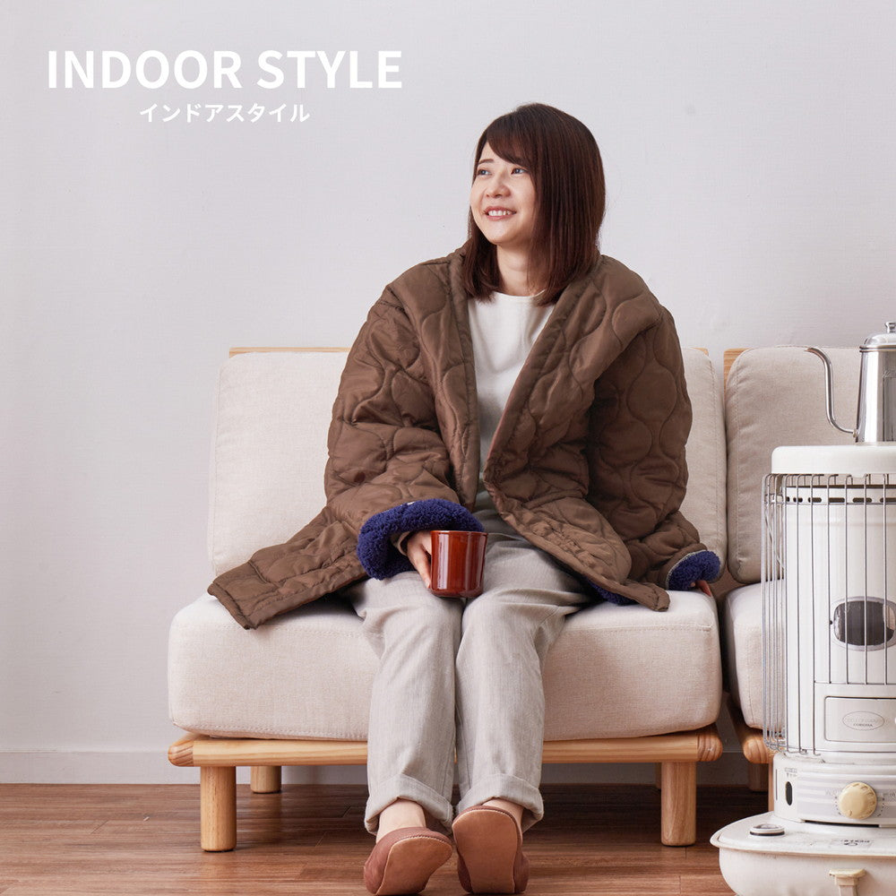 家でも外でもキャンプ気分!two sides インナーボアのリバーシブルはんてん
