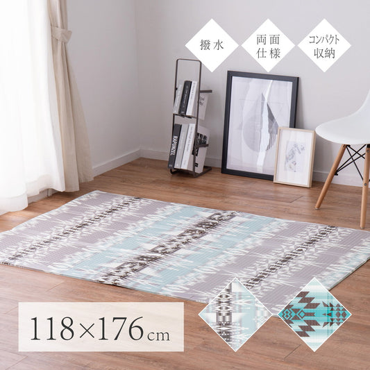 折りたためて水拭きできるプレイマット エクスキリム アウトドアにも