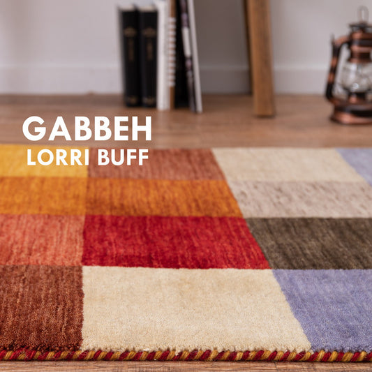 やさしいタッチ感が魅力のニュ-ジ-ランドウ-ルを100%使用した ギャッベ ラグ