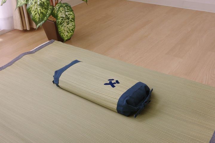 国産 い草枕『おとこの枕 角枕』 約30×15cm 中材:パイプ