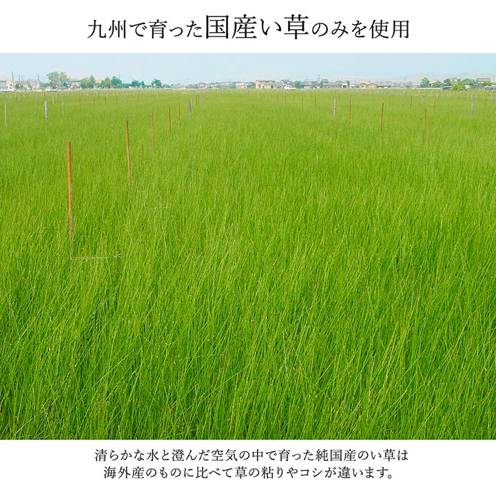 様々な織が楽しめるこだわりのパッチワーク風純国産い草ラグ